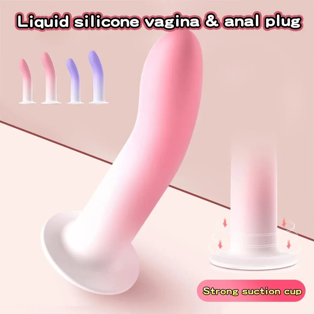 Flexible Liquid Silicone Dildo For Begginner G Spot Personal Massage Tool Suction Cup Anal plug Prosate Massager Female Sex Toy — image 3