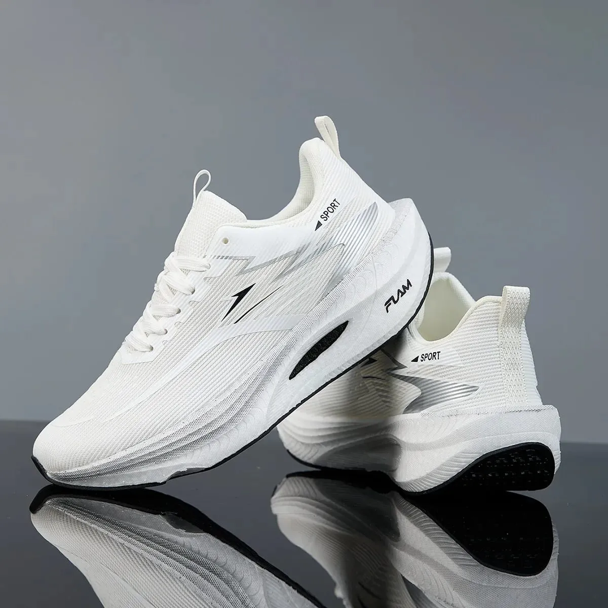 Men Sports Running Shoes Casual Marathon Breathable Lightweight Women's Comfortable Athletic Nonskid Walking Sneakers Outdoors