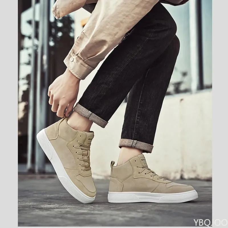 Spring summer new minimalist men's platform shoes fashionable versatile men's sneakers casual comfortable sports shoes