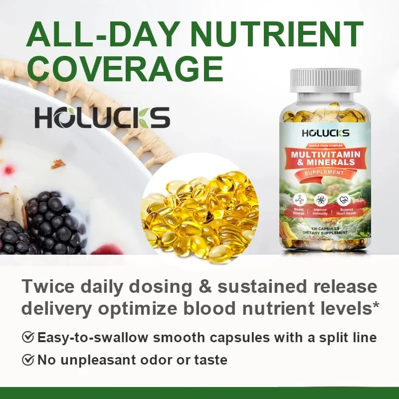 Free Multivitamin & Minerals Capsules with Whole Food Complex Support Immunity Heart Health & Daily Wellness for Adult — image 4