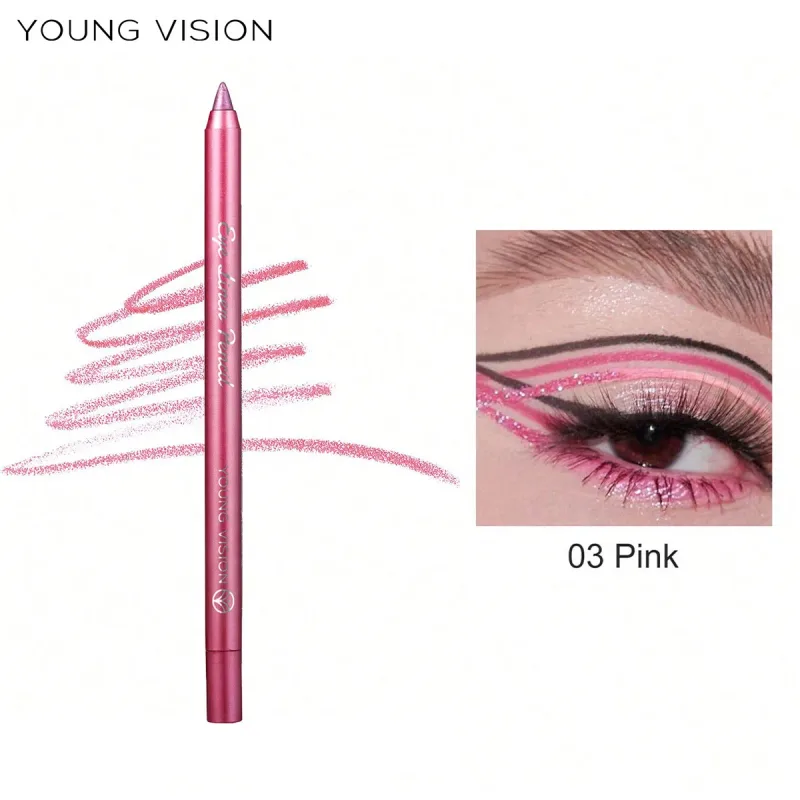 Pearl Shimmer Eyeliner Gel Glitter Green Eye Shadow Stick Matte Metallic Eye Makeup Waterproof Durable Easy to Color Highlighter — image 11