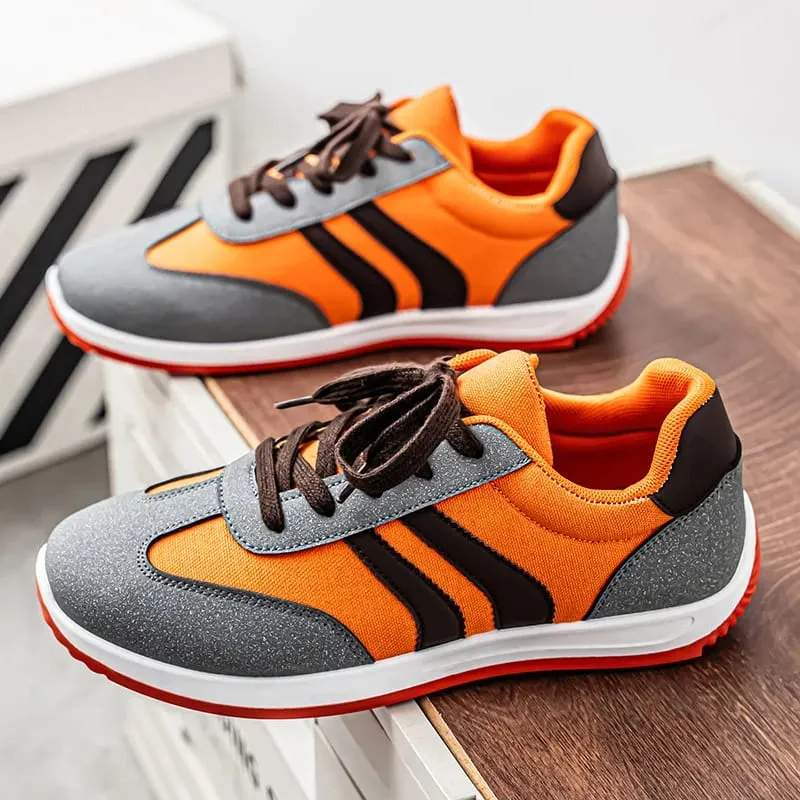 Spring and Summer New Fashion Men's Shoes Versatile Retro Sports Casual Shoes Lightweight Large Size Breathable Soft-Soled Sports Trendy Shoes