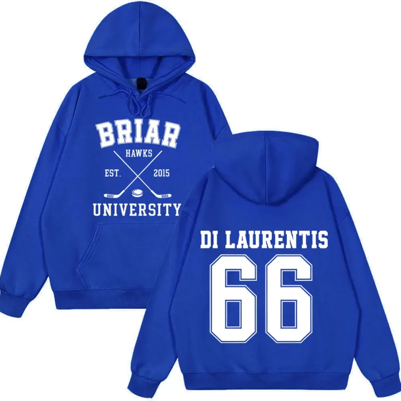 Di Laurentis 66 Off Campus TV Series Briar University Hoodie Men Women Clothing Fashion Winter Vintage Casual Loose Sweatshirt