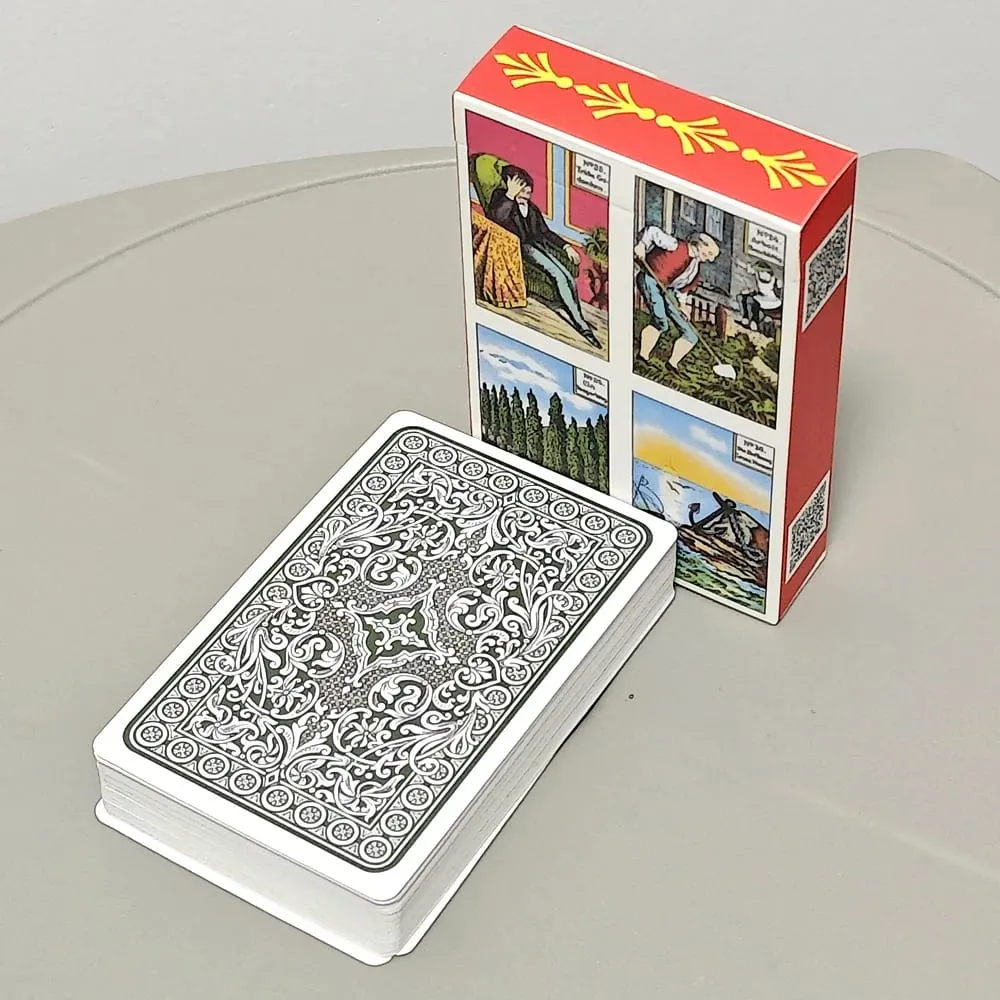 Kipper Wahrsagekarten Cards-36Pcs Vintage German Biedermeier Style Oracle Cards for Fortune Telling & Divination German Version — image 4