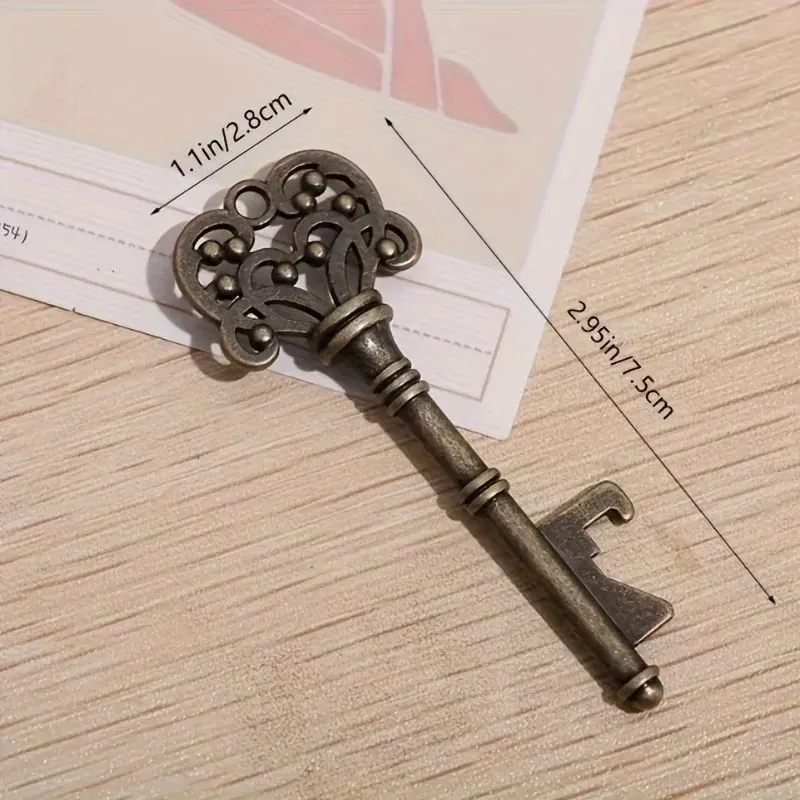 1pc Bottle Opener Vintage Crown Key Shape Bottle Opener Suitable For Bar Or Household Barware Tool Wedding Gift Kitchen Gadget — image 4