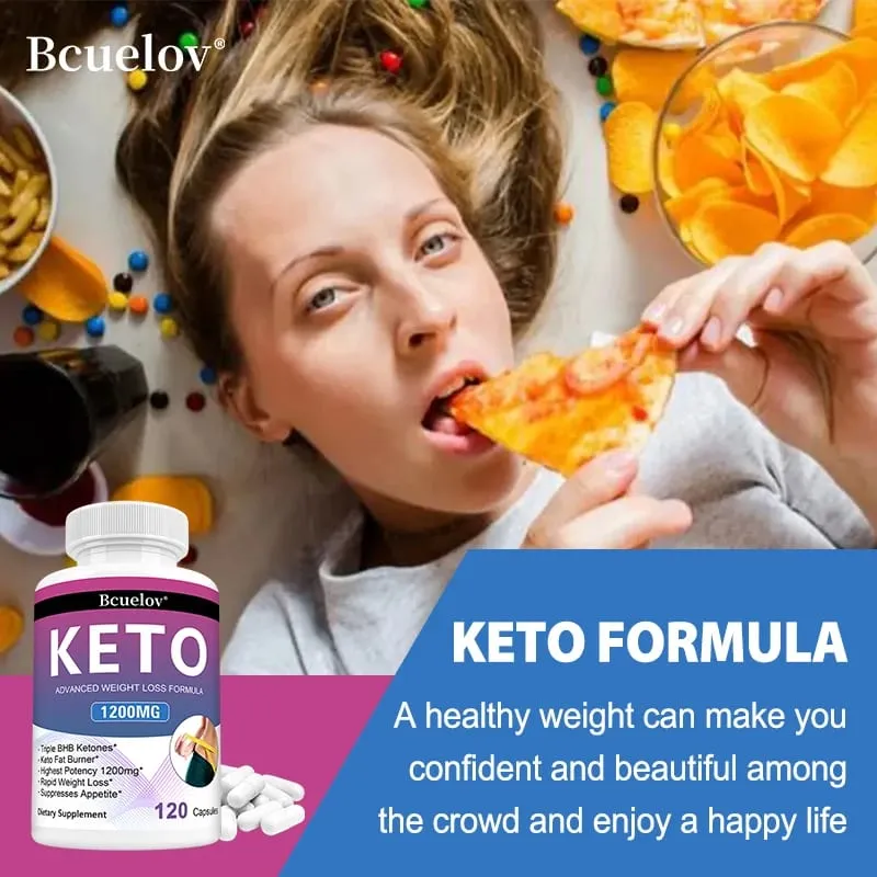 Keto Supplement 120 Capsules Supports Keto Diet for Men and Women Weight Management Energy Support Appetite Control