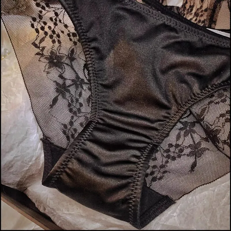 New Summer Lace T-Shirt Bra Set Ladies Wirefree Support Lift Anti-Sagging Gathering Large Cup Elegant Slim Daily Intimates32-38