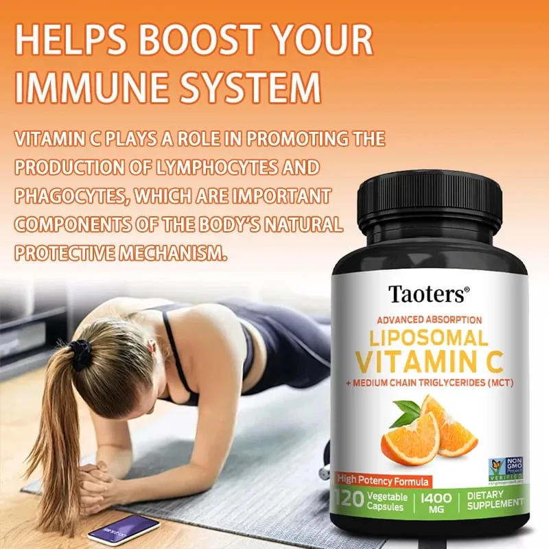 Liposomal Vitamin C 1400mg - Promotes Collagen Production Immune Support Powerful Antioxidant — image 6