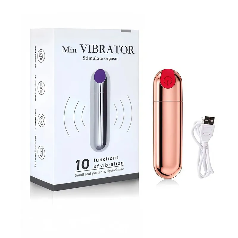 USB Charge 10-Speed Mini Bullet Vibrator Rechargeable Wireless Vibrating Anal Plug Clitoral Stimulator Adult Sex Toys for Women — image 10