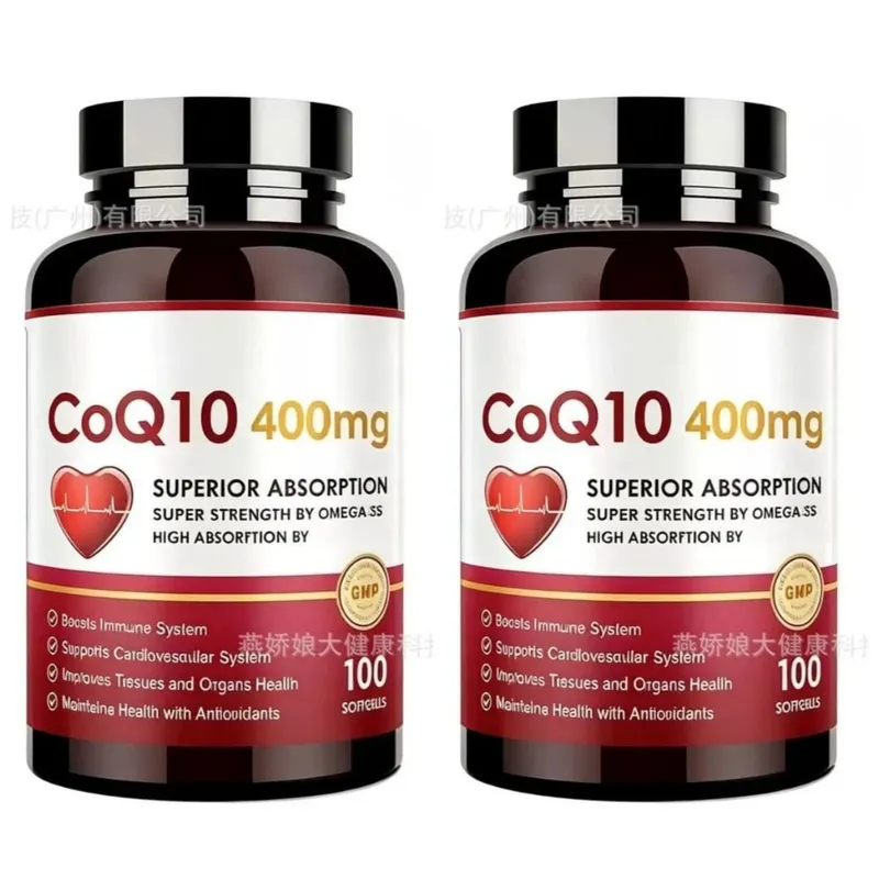 CoQ10 400mg Softgels with PQQ - High Absorption Coenzyme Q10 for Heart Health Energy & Immune Support Non-GMO Gluten Free 60ct