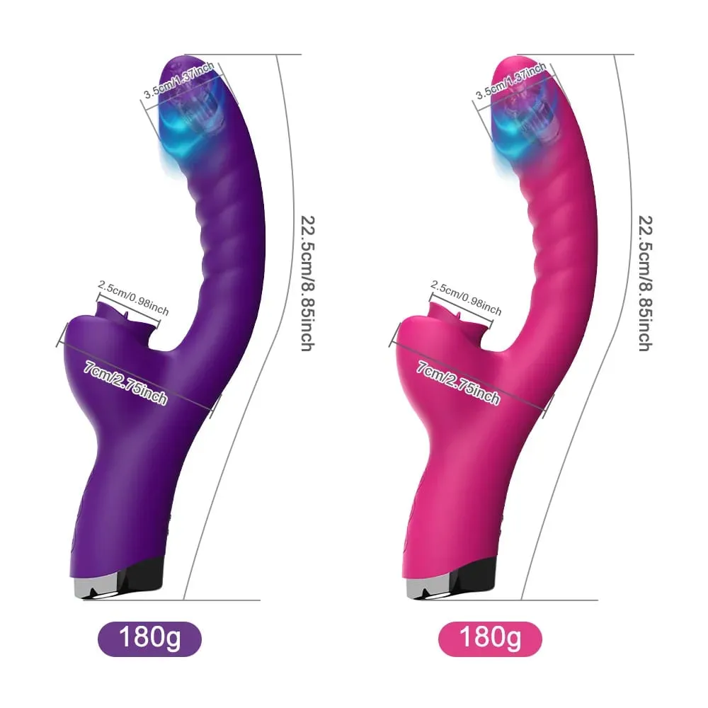 Dildo Vagina Massage Wand G-Spo Licking Clitoral Vibrator Female Sex Toy Clitoris Stimulate Tongue Vibrator Adult Women Sex Toy