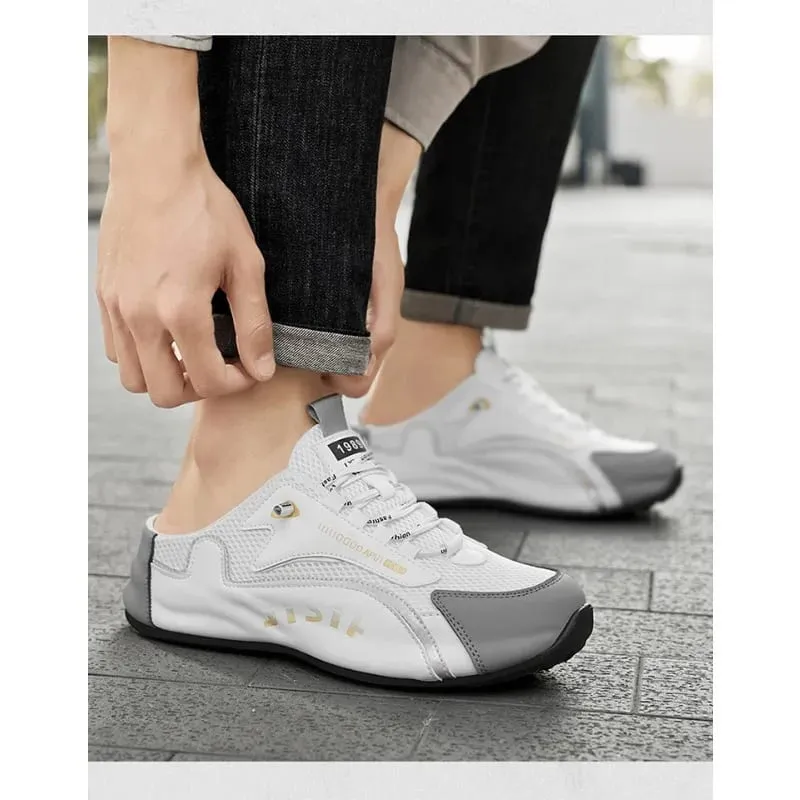 Men's Casual Closed Toe Half Slippers Summer Comfortable Breathable Soft Sole Sneakers Fashion Slip-on Men's Tennis Shoes 2026 — image 7