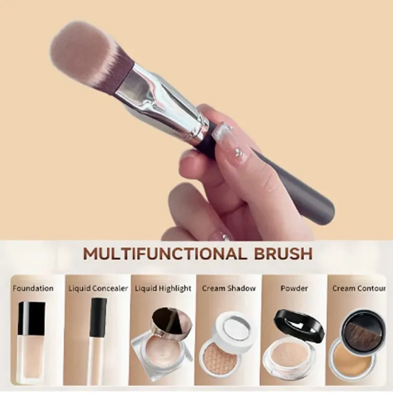 1Pcs Beveled Flat Head Foundation Make-up Makeup Brush Trapezoidal Contour Brush Fitting Novice Professional Makeup Tools