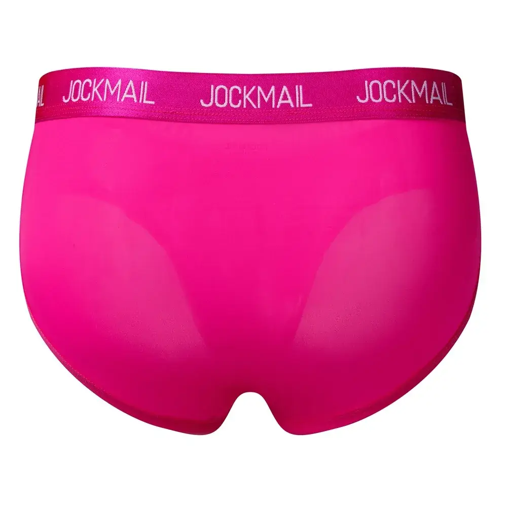 Jockmail Herren-Unterwäsche, niedrige Taille, sexy Brief, Sport, atmungsaktiv, Sommer-Eis-Seiden-Slip, große Tasche, Nylon, einfarbig, Mann-Höschen
