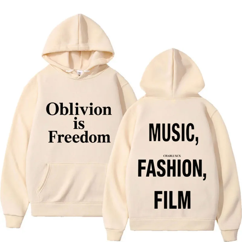 XCX Album Musik Mode Filmturné 2026 Tryck Luvtröja Män Kvinnor Mode Pullover Casual Hip-hop tröja Fanpresenter