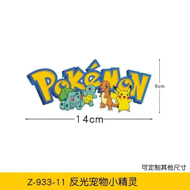 20 Arten Pokemon-Autoaufkleber, Anime-Figur, Pikachu, Gengar, Eevee, Charmander, niedliche Cartoon-Puppe, kreative Aufkleber, Geburtstagsgeschenke