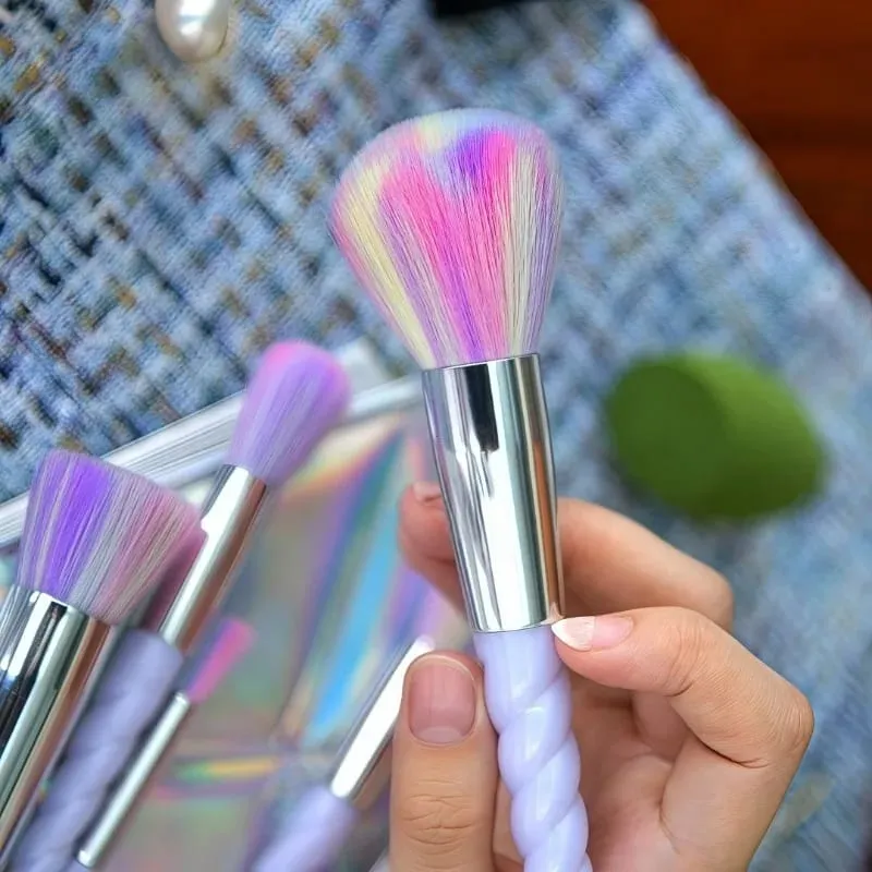 Colorful 10-Piece Makeup Brush Set Crystal Handle Concealer Brushes Beauty Health Cosmetic Tools Make Up Tools