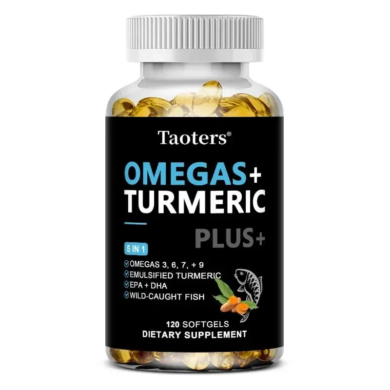Omega 3 Fish Oil Capsules - Support Brain & Cardiovascular & Skin Health Antioxidant & Improve Memory Nervous System Health