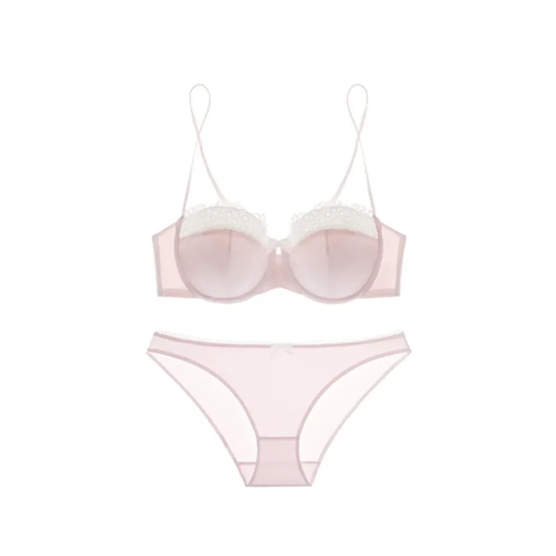 Sophisticated Sensual Lace Lingerie Women's Summer Bralette for Small Breasts Natural Shape No Empty Cup Beautiful Back Bra Set