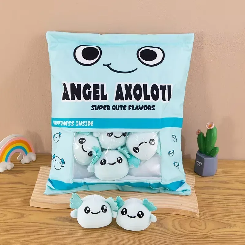 Cute Cartoon Snack Bag Plush Pillow Stuffed Doll Throw Cushion Trendy Internet Famous Snack Bag Plush Toy Soft Office Home De — image 17