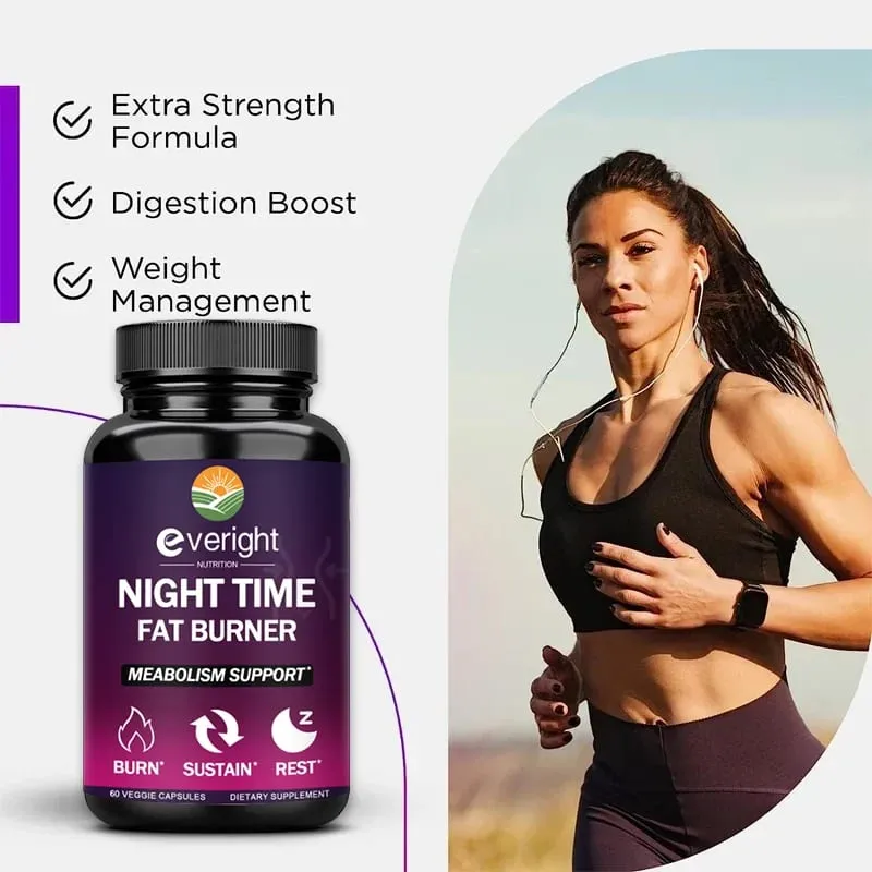 Nighttime Fat Burner & Appetite Suppressant - Thermogenic Metabolism Booster for Weight Loss and Immune Health — image 4