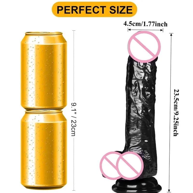 Soft Jelly Dildo Testis Realistic Anal Dildo Penis Suction Cup Male Dick Female Masturbation Fidget Toys Sex Toys for Woman/Gay