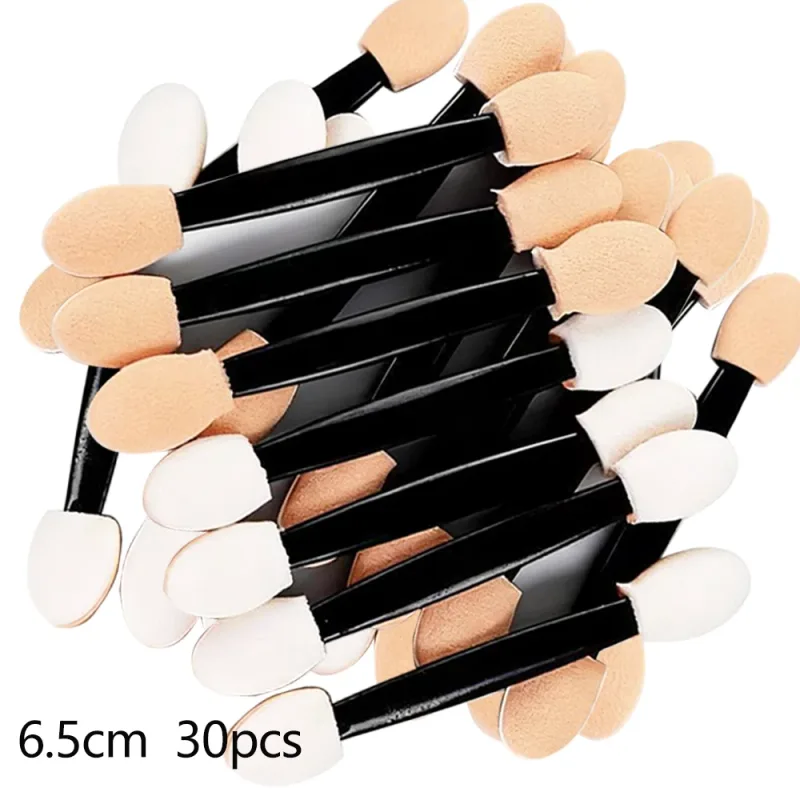 10/30/100pcs Double Ended Eyeshadow Brush Eyeshadow Applicators 6.2cm Makeup Sponge Brushes For Women Cosmetic Beauty Tool — image 10