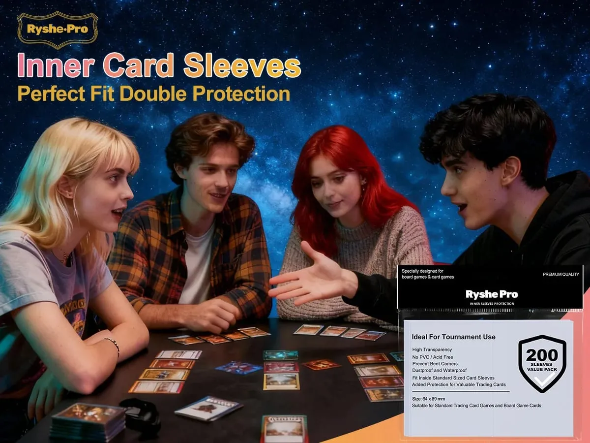 100 pz Hot Trasparente MTG Buste per carte Formato Standard Trasparente TCG Card Protector Copertura interna della carta per giochi da tavolo sportivi 64x89mm