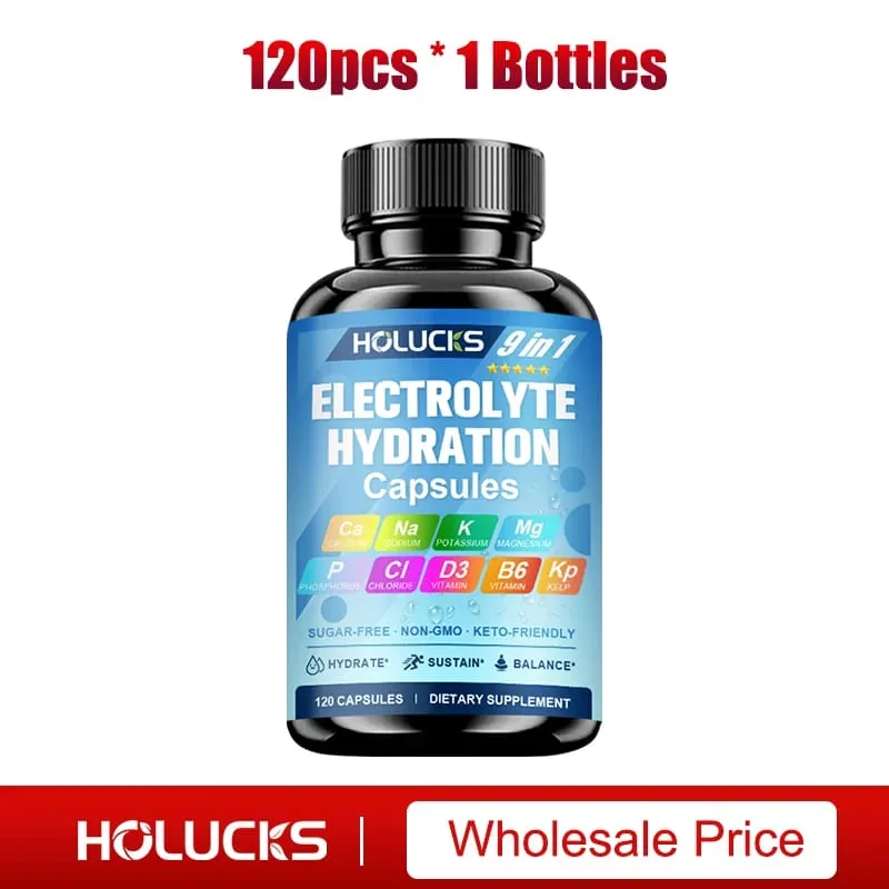 Electrolyte Hydration Capsules Workout Recovery & Muscle Support Energy Production for Fluid Balance