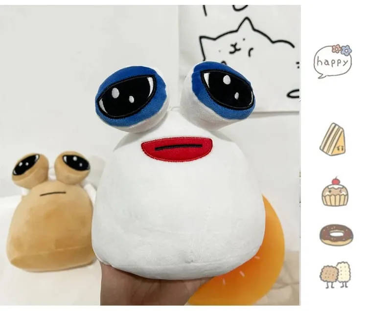 12/22cm Big Eyes E.T. Plush Pillow Stuffed POU Plush Toy Kawaii Cartoon Figure Man Gift