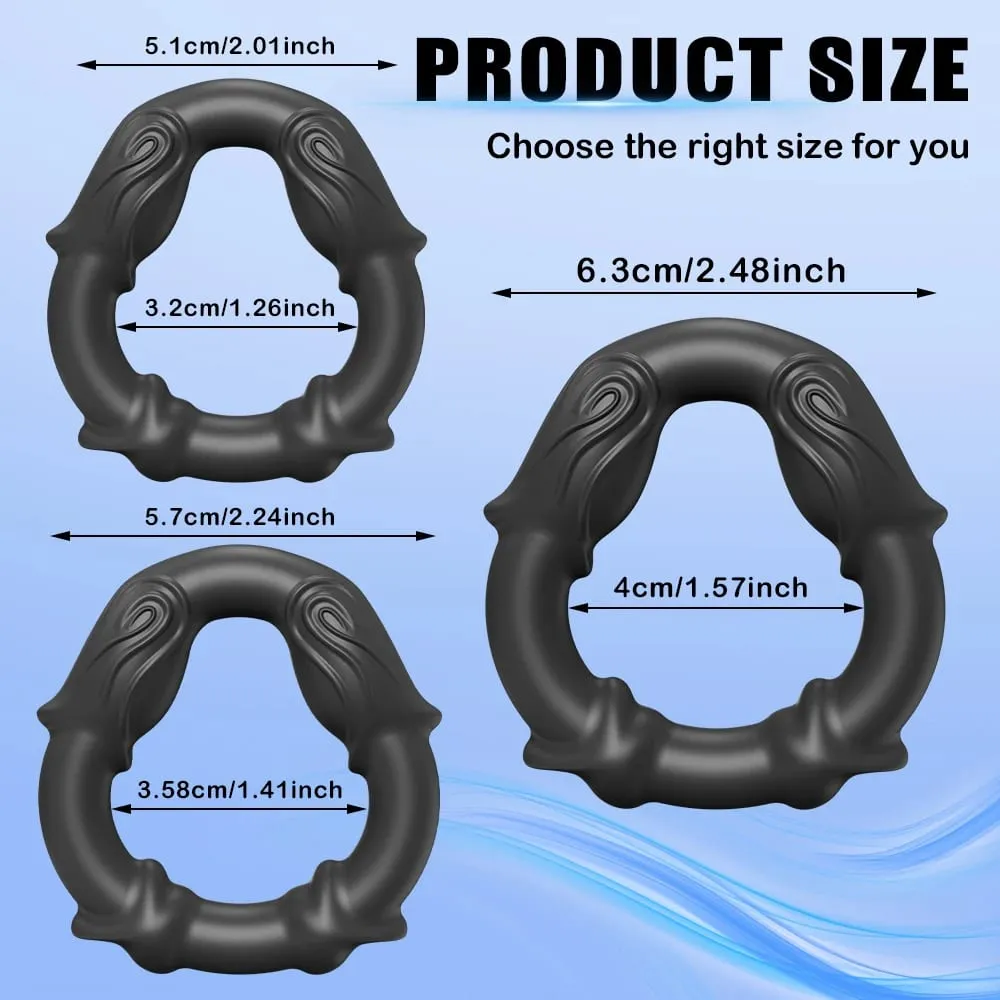 Cock Ring Reusable Silicone Penis Ring Delayed Ejaculation Penis Enlargement Dick Enlarger Semen Semen Lock Ring Sex Toy Men