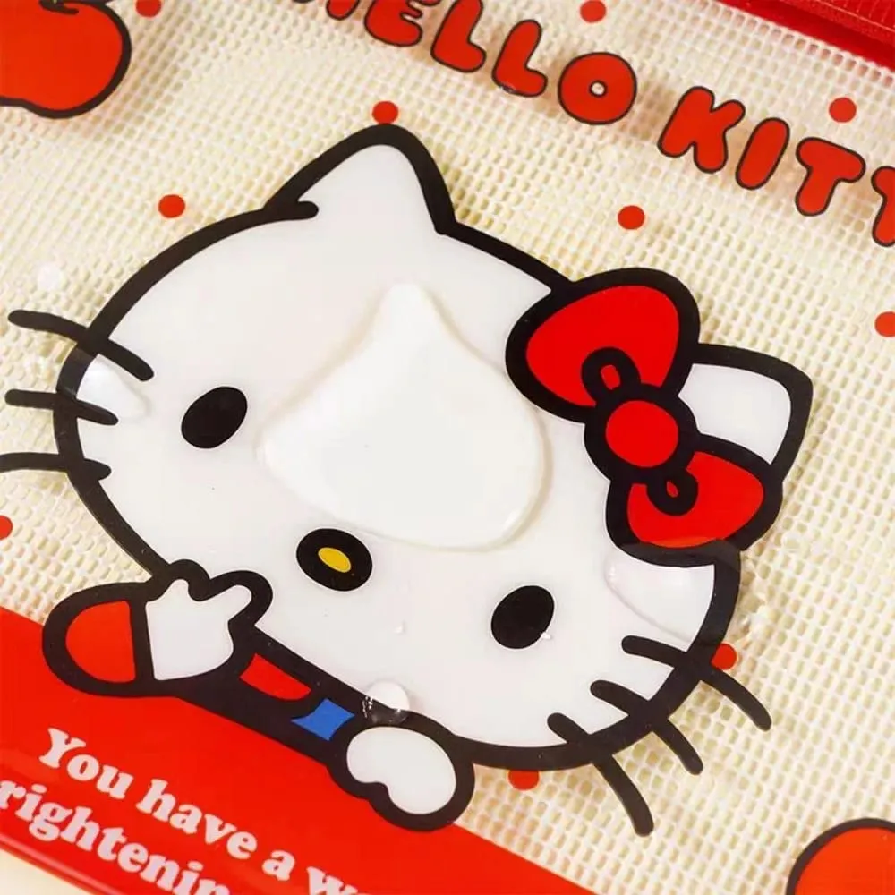 Genuine Sanrio Hello Kitty A5 Mesh Zipper Pouch Cute Kt Cat Waterproof PVC Document Bag For School File Pen Stationery Organize