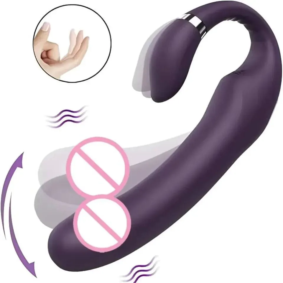 Double Motor Heating G-spot Clitoris & Anal Adult Sex Vibrator 10 Mode 10 Speed Woman Masturbator Female Erotic Toys