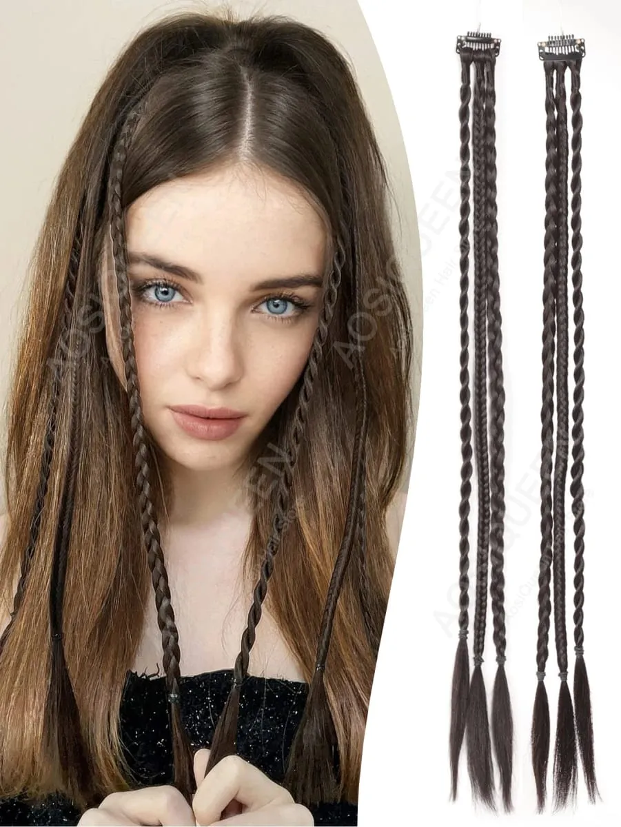 Synthetic 1/2pcs Braid Wig With Strong BB Clip Lightweight Box Braid Ponytail Hair Piece for Women — image 8