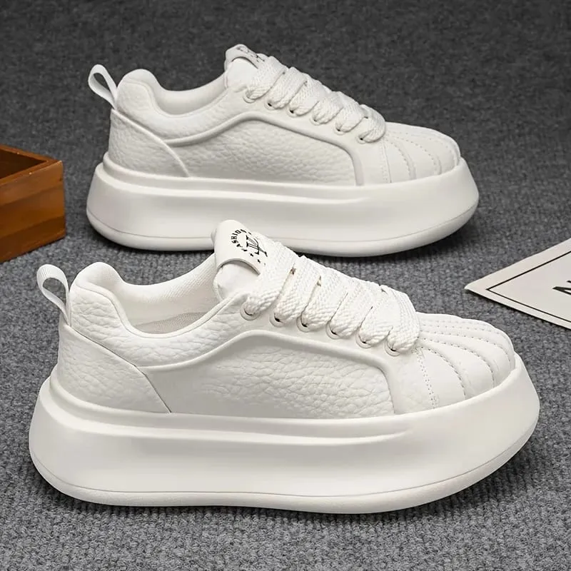 New Men'S Thick-Soled Height-Increasing Comfortable Lightweight Versatile Shoes Trendy And Minimalist Casual Sports Footwear