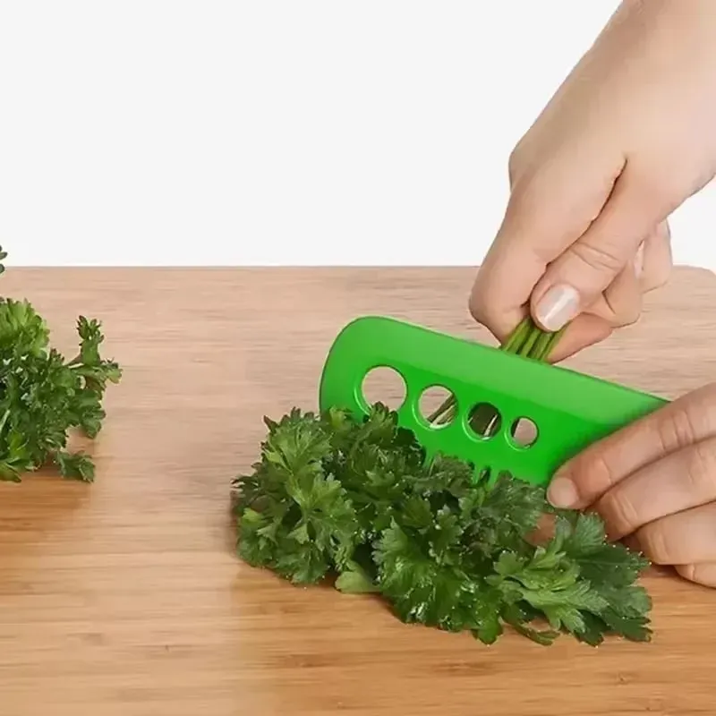 Multifunctional Cutter Stripper Vegetable Rosemary Kale Chard Collard Oregano Parsley Cilantro Leaf Remover Kitchen Peeling — image 6