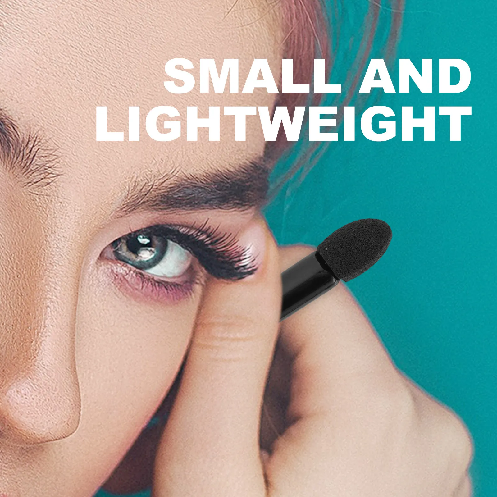 100 Buah Aplikator Eyeshadow Bahan Premium Kuas Makeup Kompak Ringan Stik Eyeshadow Alat Kuas Bibir Perlengkapan Makeup