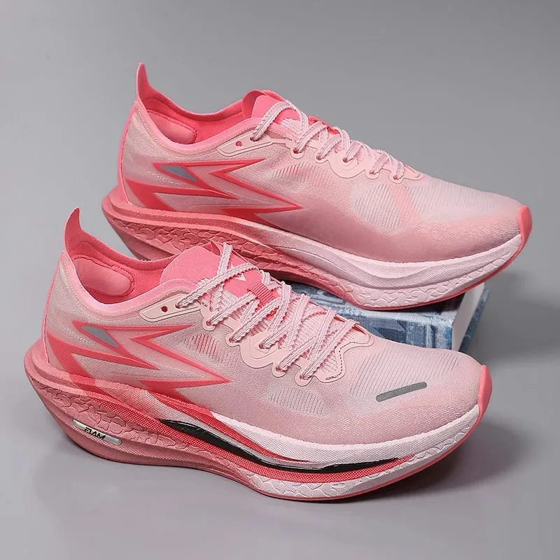 Men Running Shoes Nonskid Sneakers Board Marathon Athletic Sports Breathable Speciality Women's Comfortable Carbon Lightweight