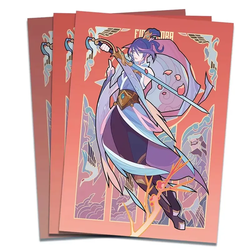 Anime Card Sleeves Ari Jnx LUXX Relia Fioora Emperor Sands Card Protectors Shield Outer Cover DTCG/OPCG/PTCG 66x92mm — image 4