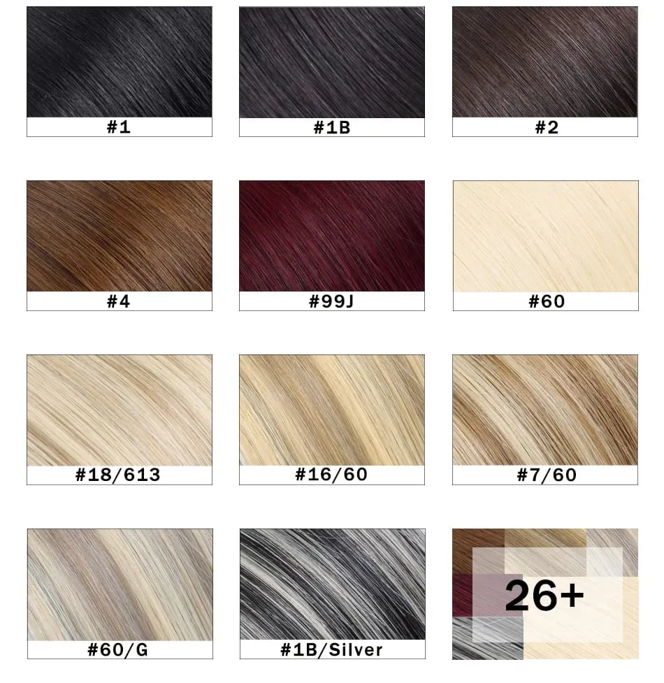 Butterfly Weft Hair Extensions Human Hair Invisible Flat PU with Hole Twin Tabs Hair Weft 12-24inch Micro link 100g