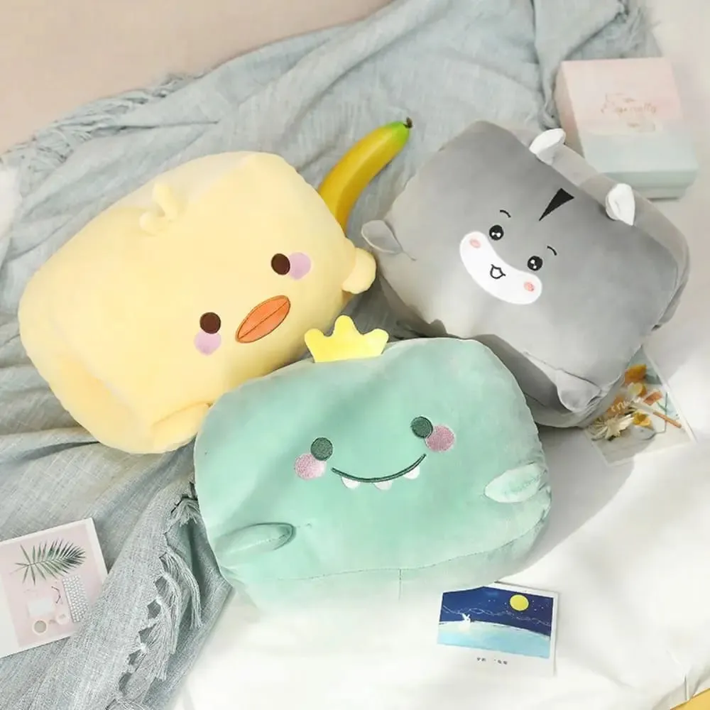 Creative Plush Toy Hand Warmer Plush Pillow Keep Warm Super Soft Office Nap Pillow Animal Hand Hold Pillow Stuffed Toy Men Women