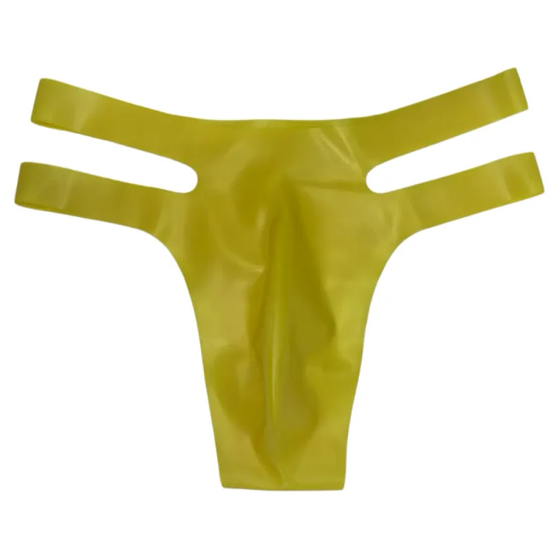 Mens Latex Briefs Sissy Seamless Brazilian Underwear Low Waist Erotic Underpants