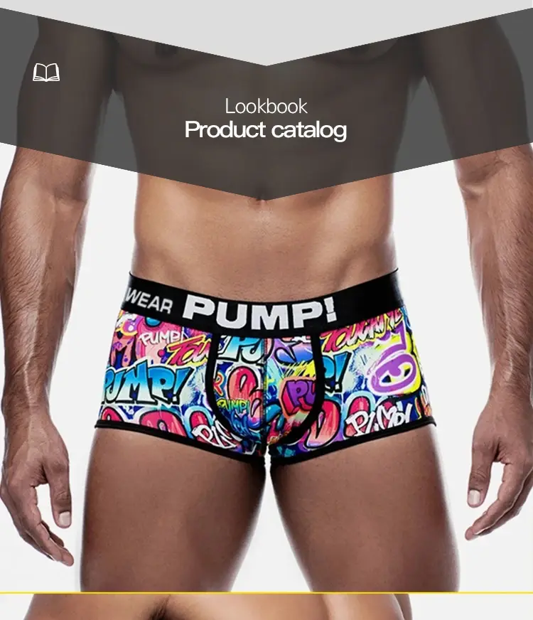 1PCS Men's Cotton Nylon Blend Boxer Briefs All-Over Graffiti Print Wide Elastic Waistband Non-Tight Fashion Sport Underwear