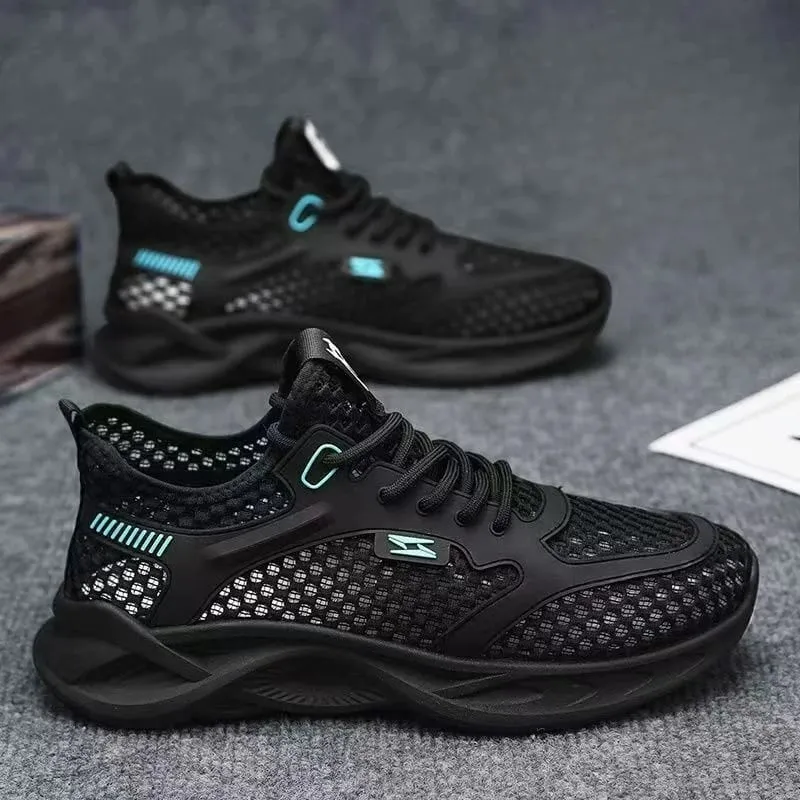 Casual Shoes for Men Versatile Comfortable Mesh Soft Sole Running ShoesHollow Out Outdoor Trendy Men's Sports Shoe