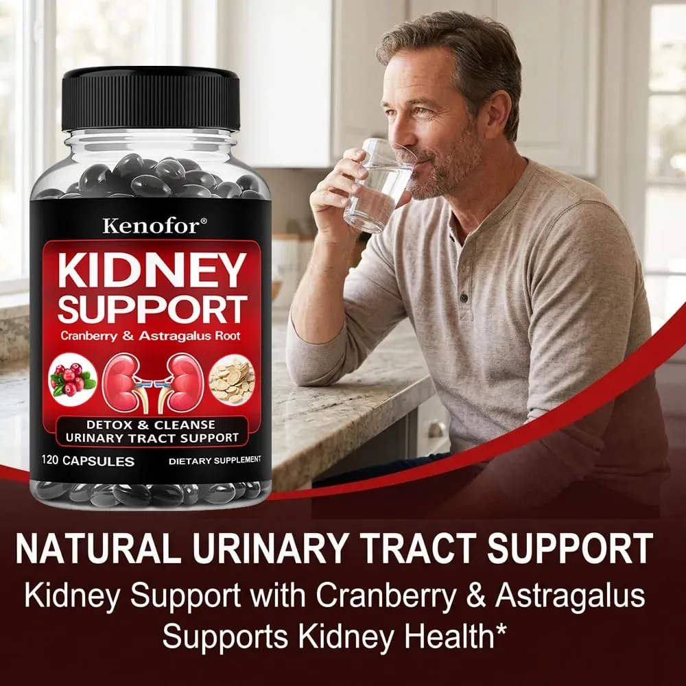 Kidney Support Supplement - with Cranberry for Normal Urinary Tract Health and Bladder Health Healthy Kidney Function