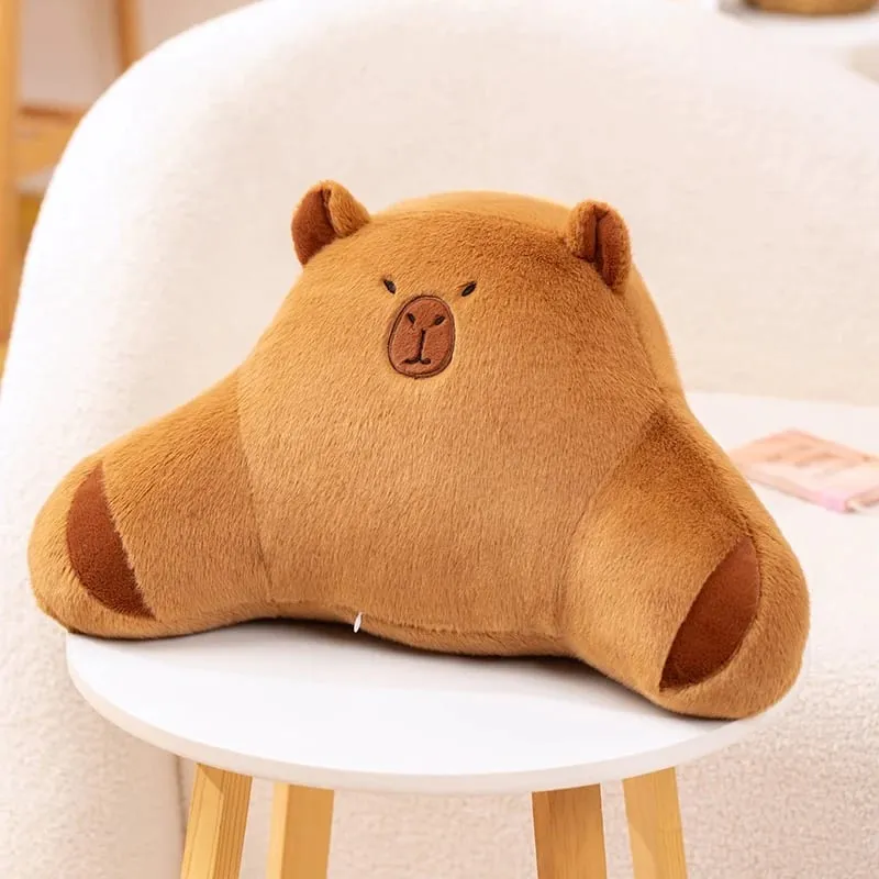 50cm Cute Capybara Cushion Comfortable Car Lumbar Support Pillow Lumbar Backrest Cushion Suitable For Home And Office Use — image 3