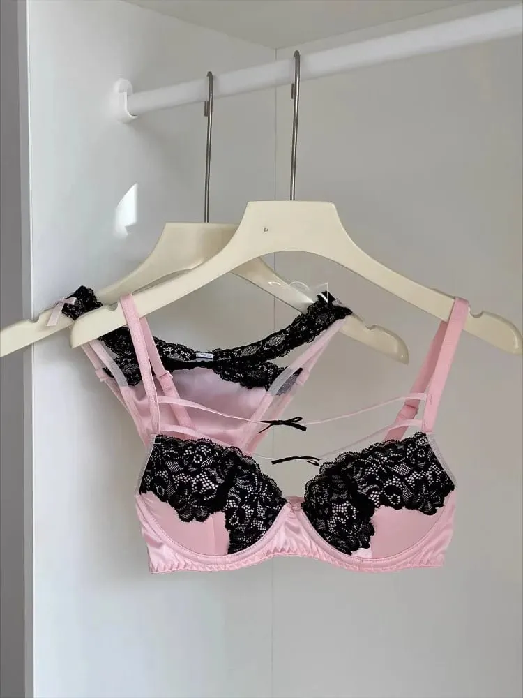 Teen Girl Push Up Bras Sexy Lace Underwire Bra for Small Bust Gathering Push Up Anti Sag Comfortable Lingerie Hot Sale