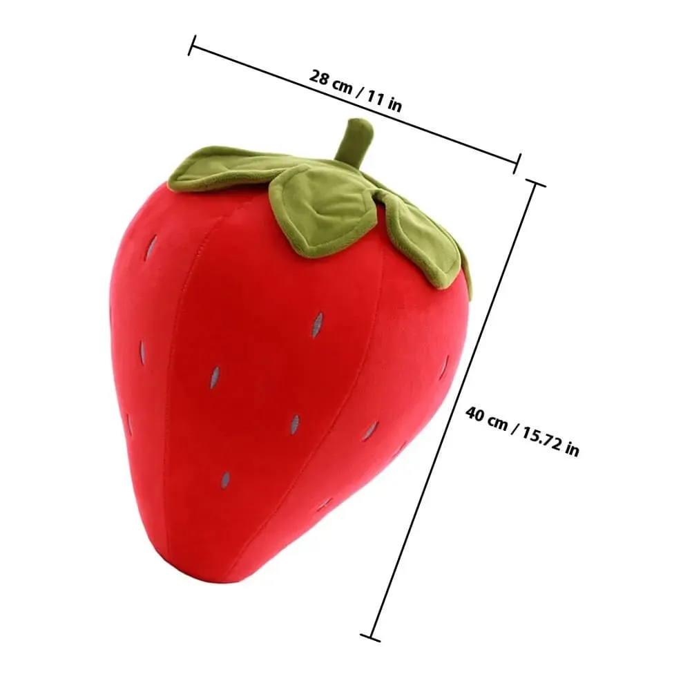 Creative Strawberry Cushion Soft Supple Throw Pillow Comfortable Fruit Decor Bedroom Sleeping Cute Pillow Fruit Cushion