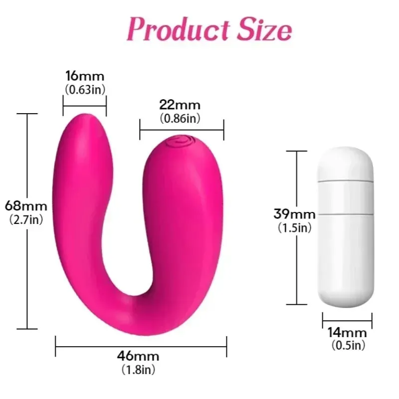 Stimulateur clitoridien en forme de U, vibrateur Vaginal Portable pour femme, masseur de point G, petit vibrateur à balle puissant, jouets sexuels portables
