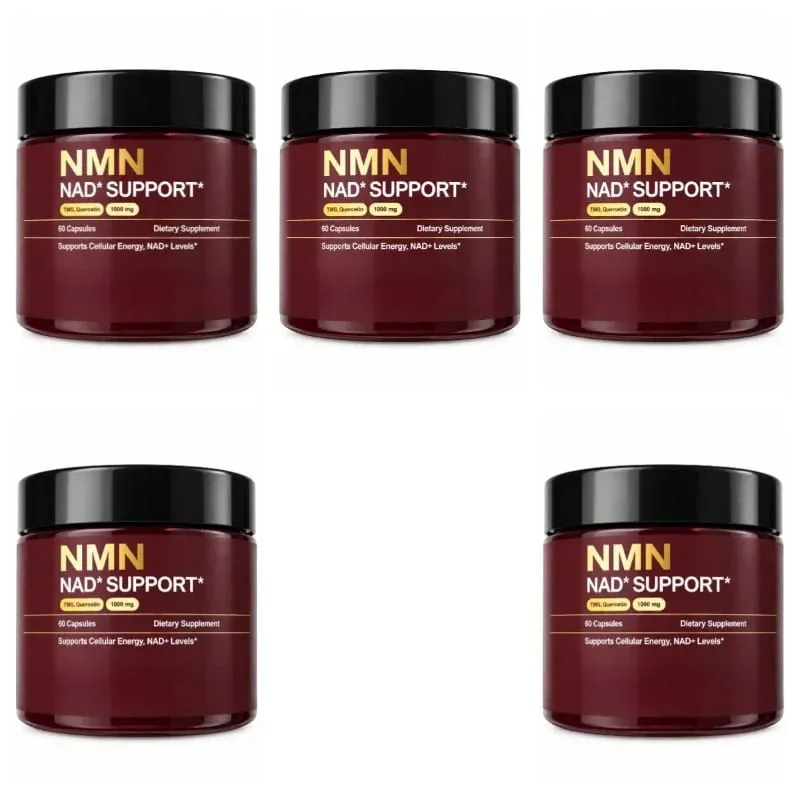 NMN NAD+ Support Supplement 1000mg with TMG & Quercetin for Cellular Energy Healthy Aging & Antioxidant Support 60 Capsules